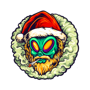 Weeding Alien Santa